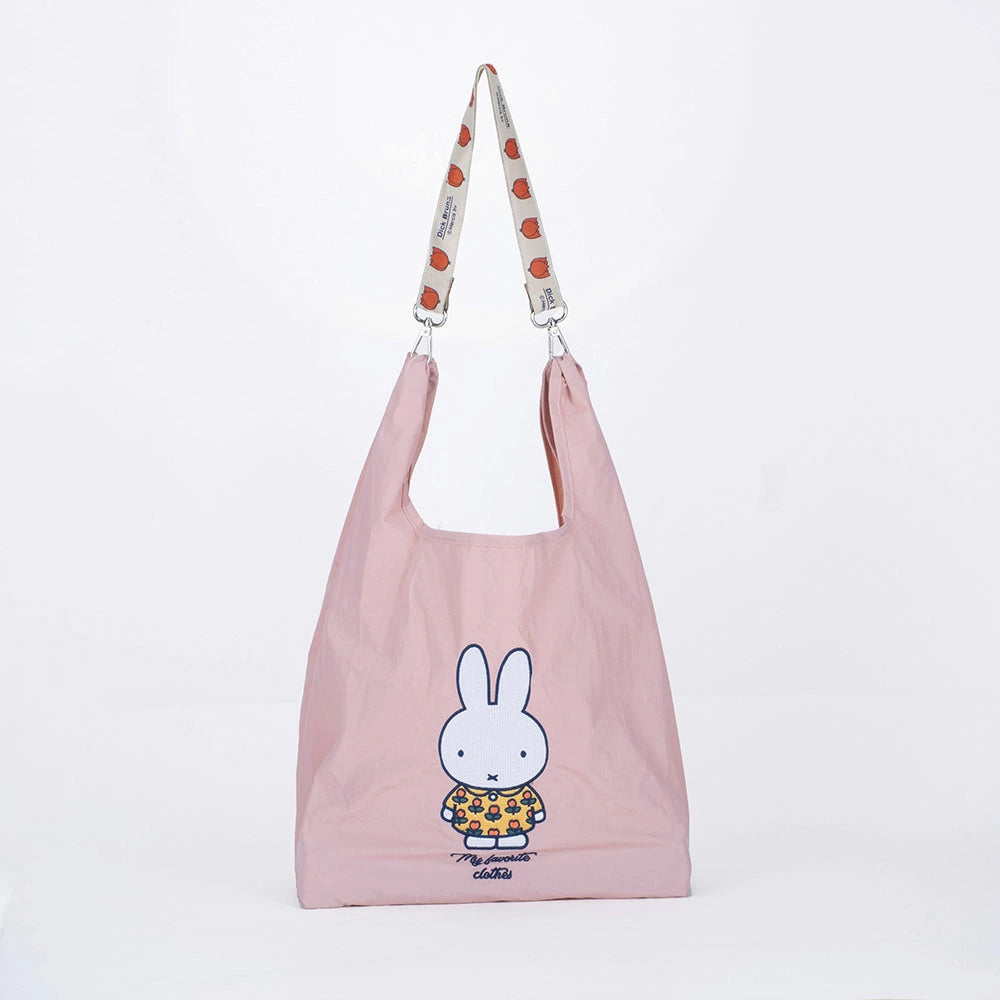 Miffy 刺繡肩背購物袋)│Miffy Shopping Bag with Strap
