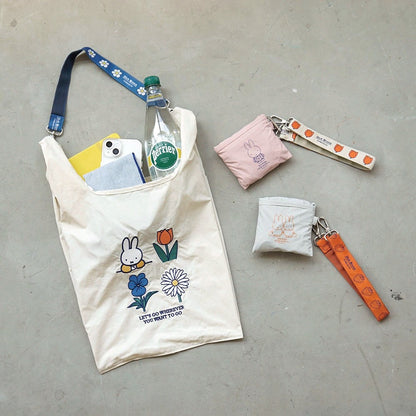 Miffy 刺繡肩背購物袋)│Miffy Shopping Bag with Strap
