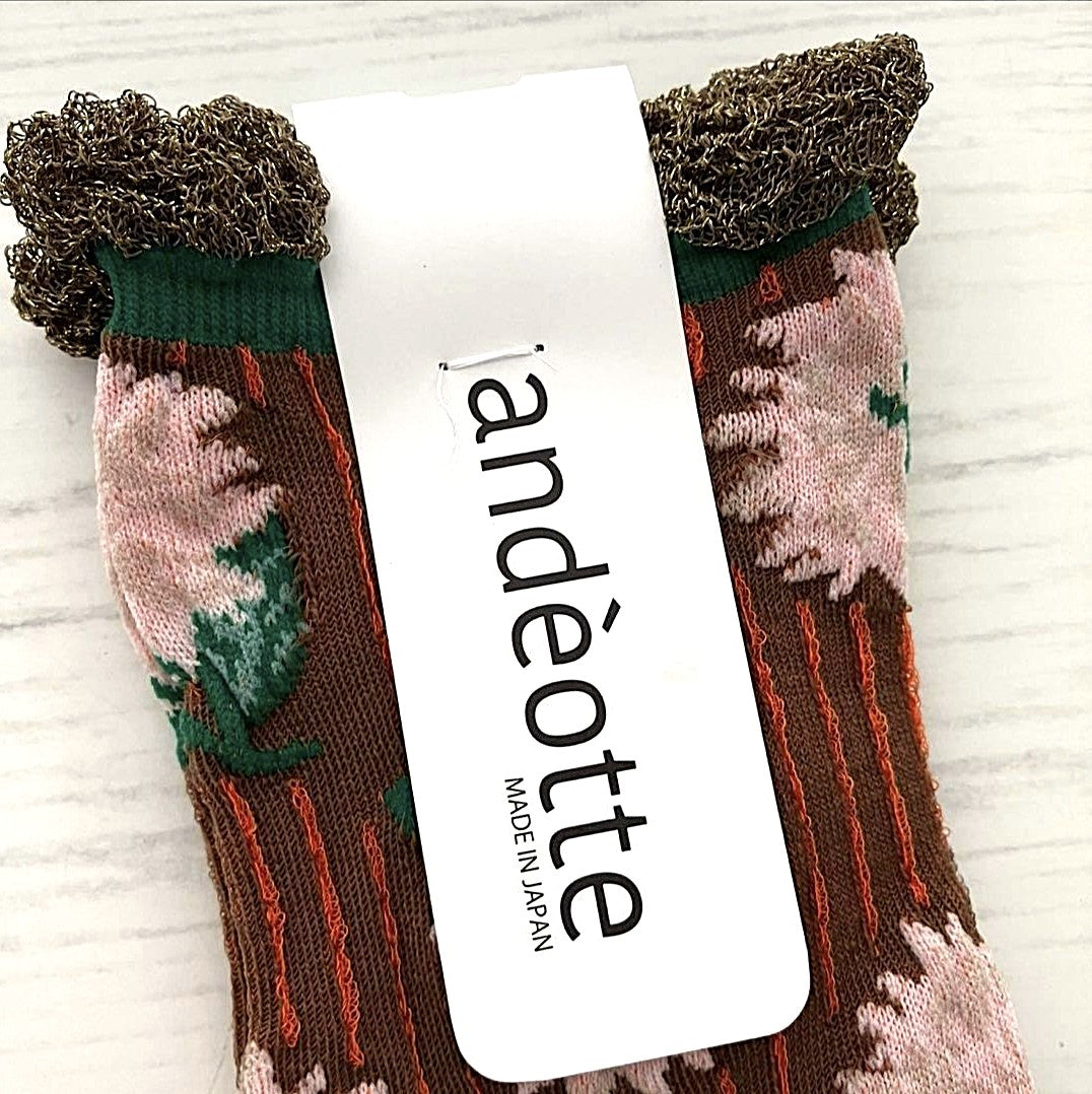 andèotte 高密度編織中筒襪│andèotte High-Gauge Crew Socks 