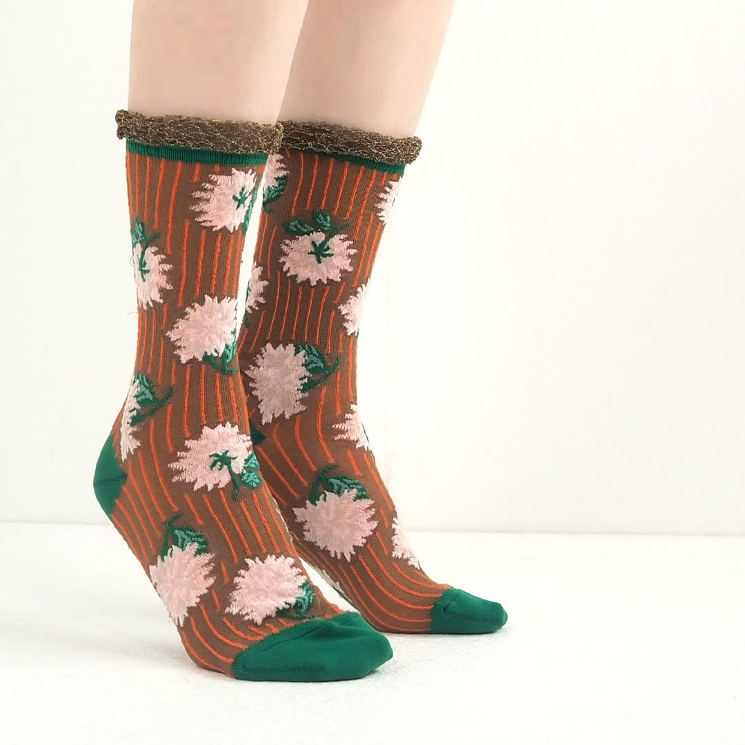 andèotte 高密度編織中筒襪│andèotte High-Gauge Crew Socks 