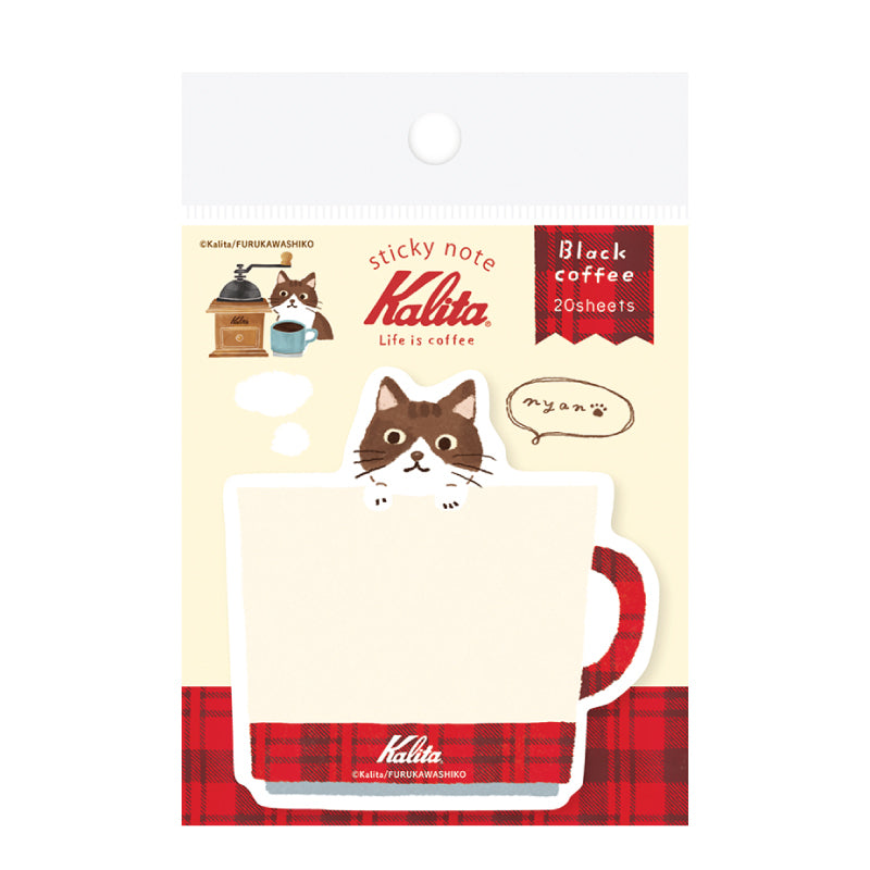 Kalita 貓咪咖啡杯便利貼 │Kalita Cats Coffee Cup Sticky Notes 
