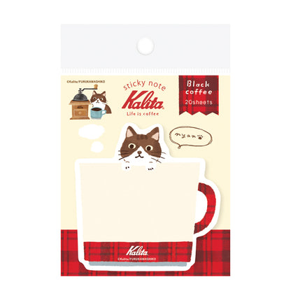 Kalita 貓咪咖啡杯便利貼 │Kalita Cats Coffee Cup Sticky Notes 