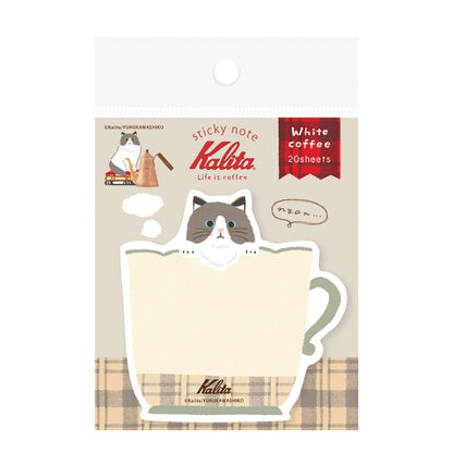 Kalita 貓咪咖啡杯便利貼 │Kalita Cats Coffee Cup Sticky Notes 