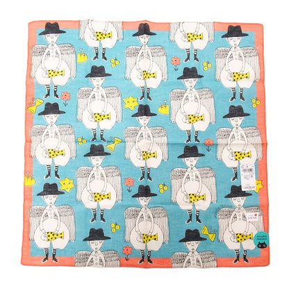 Atsuko Matano 天使與小魚手帕│Atsuko Matano Angel & Fish Handkerchief