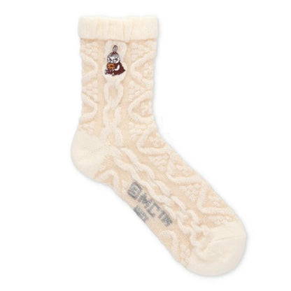 Little My 阿蘭編織保暖襪（奶油色）*Little My Aran Knit Cozy Socks (Cream)