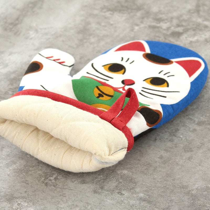 招財貓雙面廚房隔熱手套│Fortune Cat Reversible Kitchen Mitten