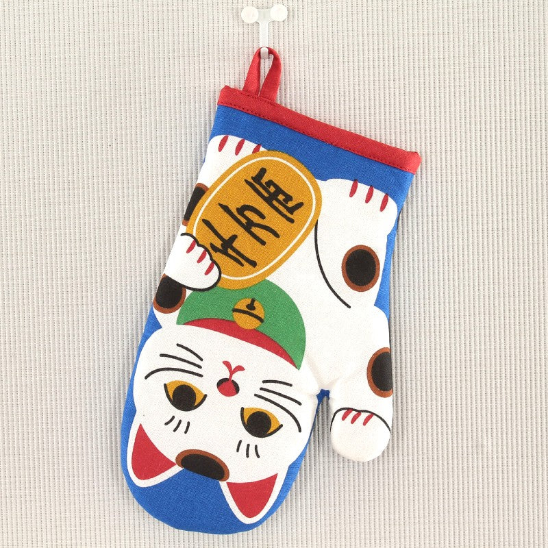 招財貓雙面廚房隔熱手套│Fortune Cat Reversible Kitchen Mitten