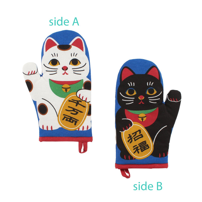 招財貓雙面廚房隔熱手套│Fortune Cat Reversible Kitchen Mitten