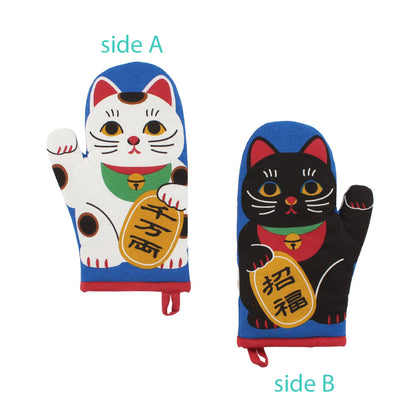 招財貓雙面廚房隔熱手套│Fortune Cat Reversible Kitchen Mitten