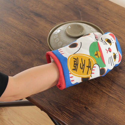 招財貓雙面廚房隔熱手套│Fortune Cat Reversible Kitchen Mitten