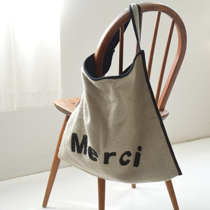 Merci 尼泊爾手工手袋 (淺褐色)