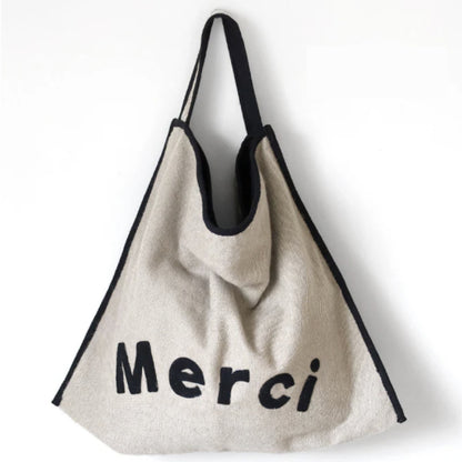 Merci 尼泊爾手工手袋 (淺褐色)