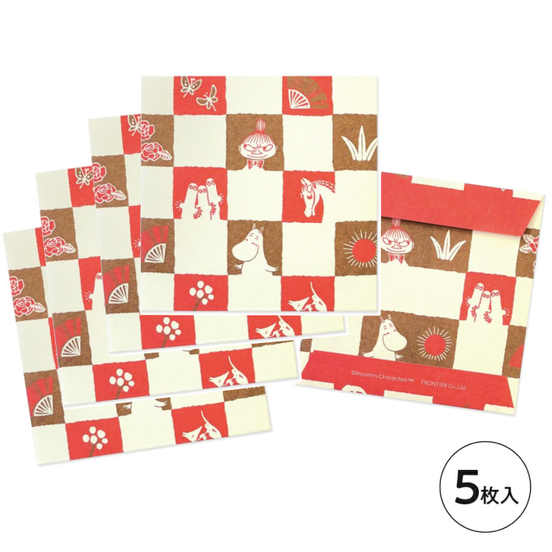 姆明伊予和紙利是封 - 市松│Moomin Iyo Washi Red Packet - Ichimatsu