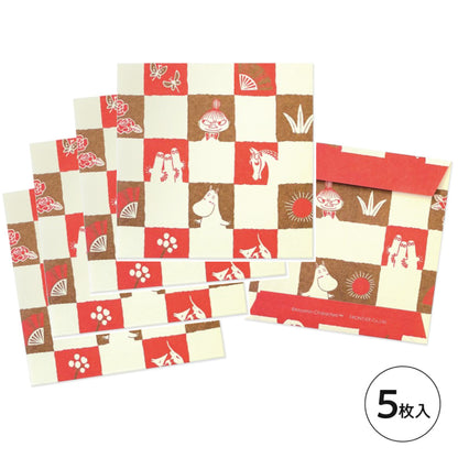 姆明伊予和紙利是封 - 市松│Moomin Iyo Washi Red Packet - Ichimatsu