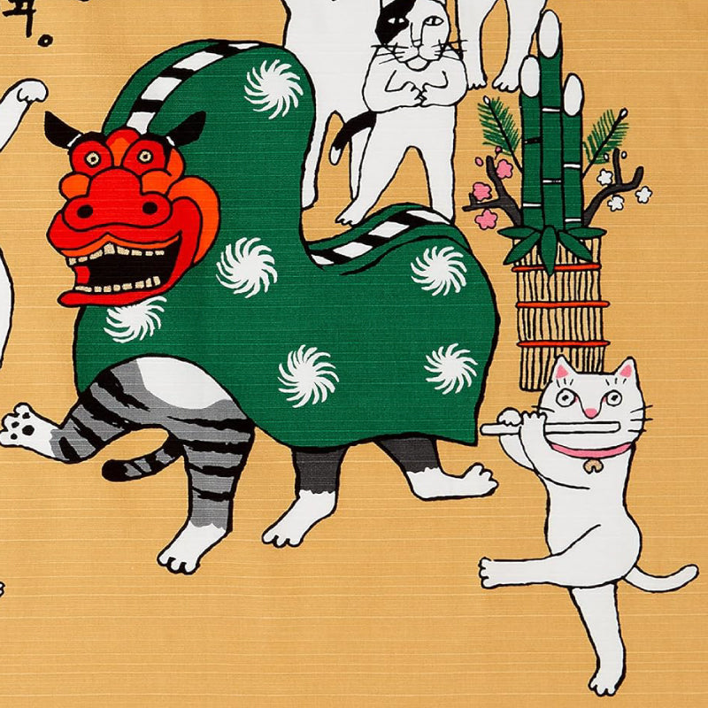 岡本肇獅子舞風呂敷│Okamoto Hajime Shishimai Furoshiki