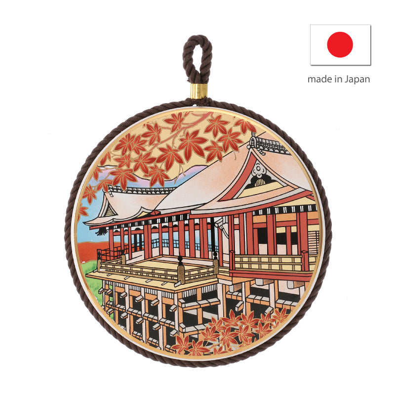 日本製和風印花鍋墊 - 清水寺│Japan Wafu Ceramic Coaster - Kiyomizu-dera