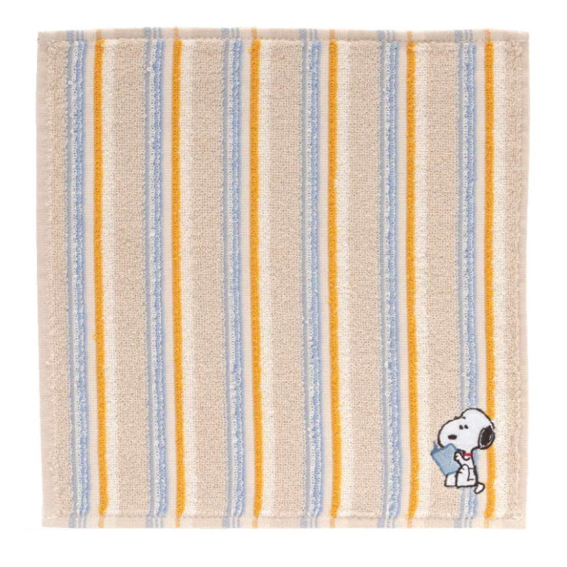 PEANUTS 條子緹花方巾│PEANUTS Stripe Wash Towel