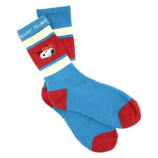 PEANUTS 史諾比帽子條紋襪│PEANUTS Snoopy Cap Color Line Socks