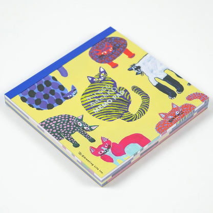 Miroco Machiko 貓咪方形便條紙│Miroco Machiko Cat Square Memo Pad
