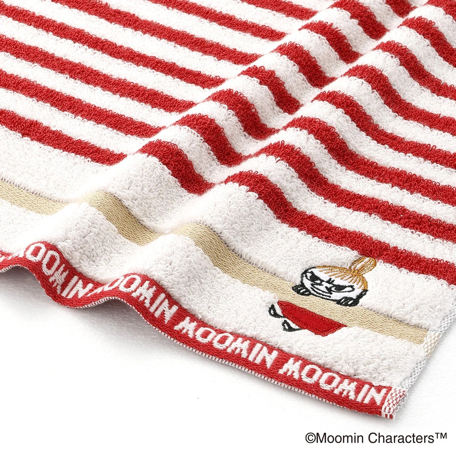 姆明條紋浴巾 - 阿美 │Moomin Striped Bath Towel – Little My
