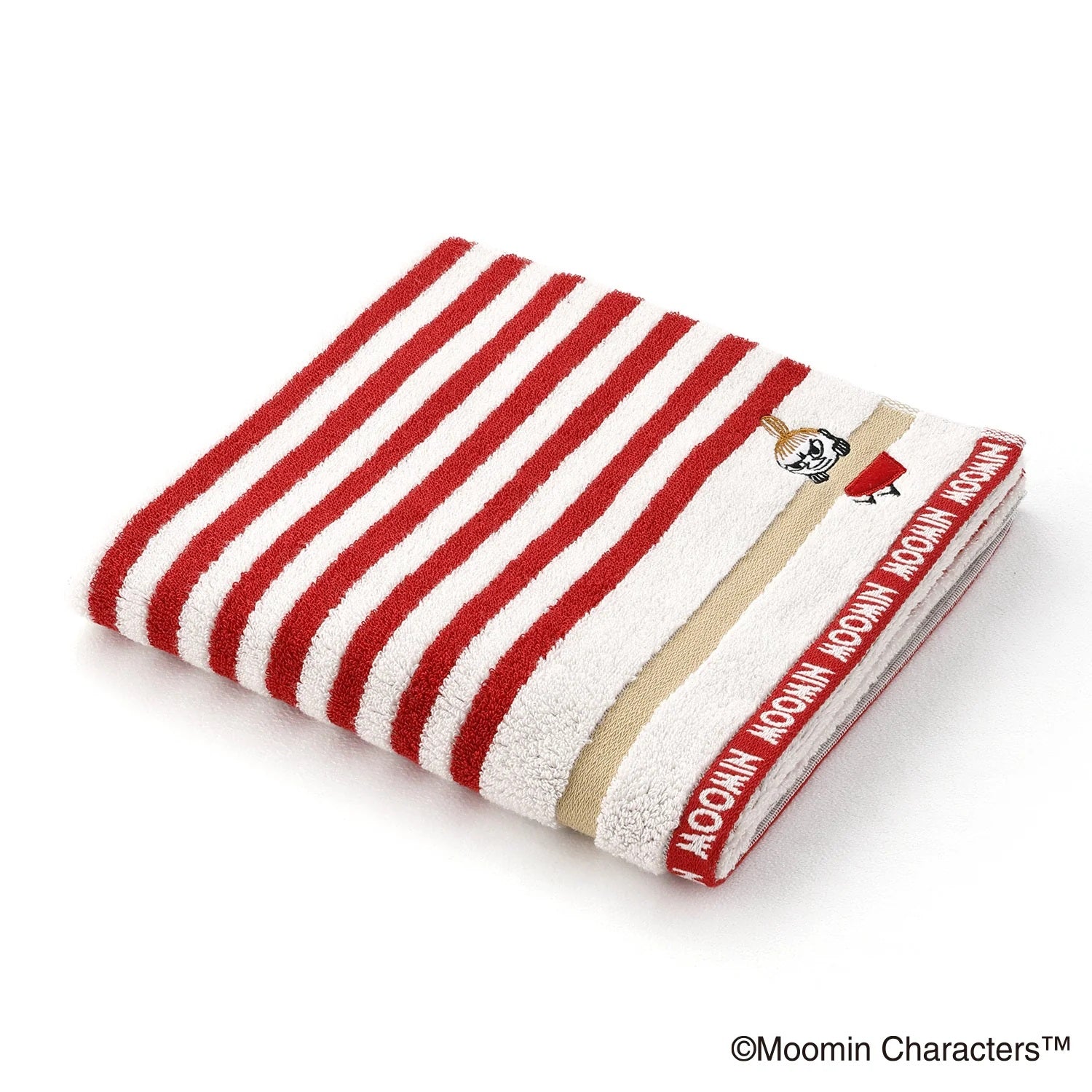 姆明條紋浴巾 - 阿美 │Moomin Striped Bath Towel – Little My
