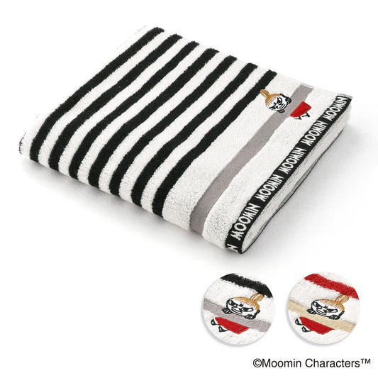 姆明條紋浴巾 - 阿美 │Moomin Striped Bath Towel – Little My
