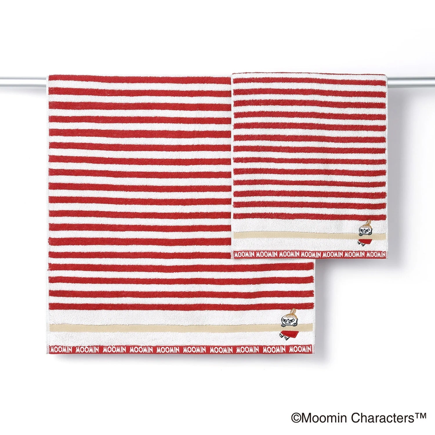 姆明條紋浴巾 - 阿美 │Moomin Striped Bath Towel – Little My
