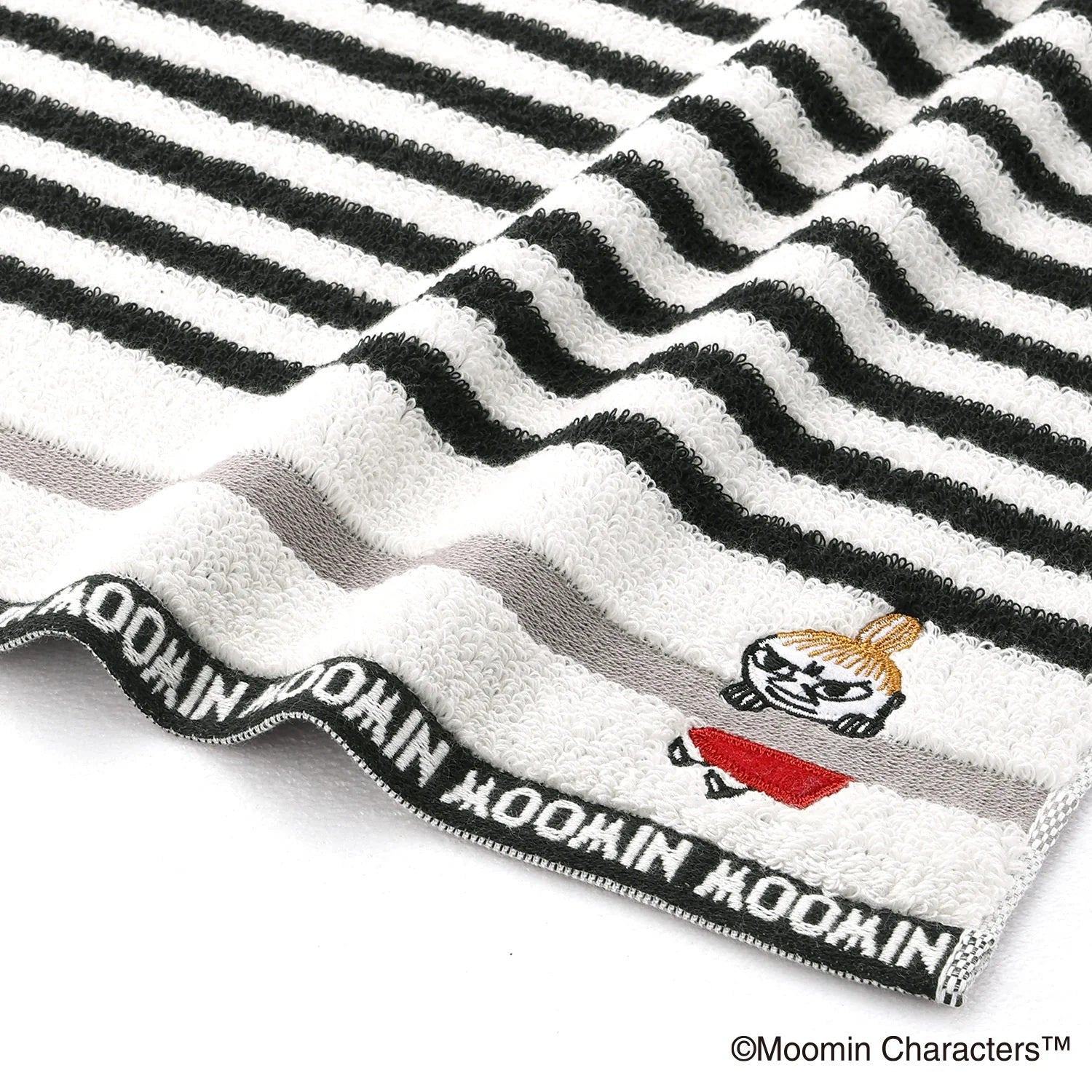 姆明條紋浴巾 - 阿美 │Moomin Striped Bath Towel – Little My