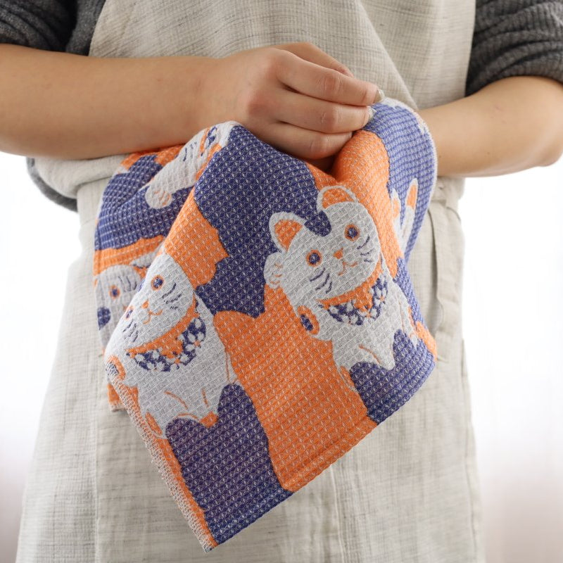 招財貓 日本今治製抹布│Fortune Cat Imabari Kitchen Towel