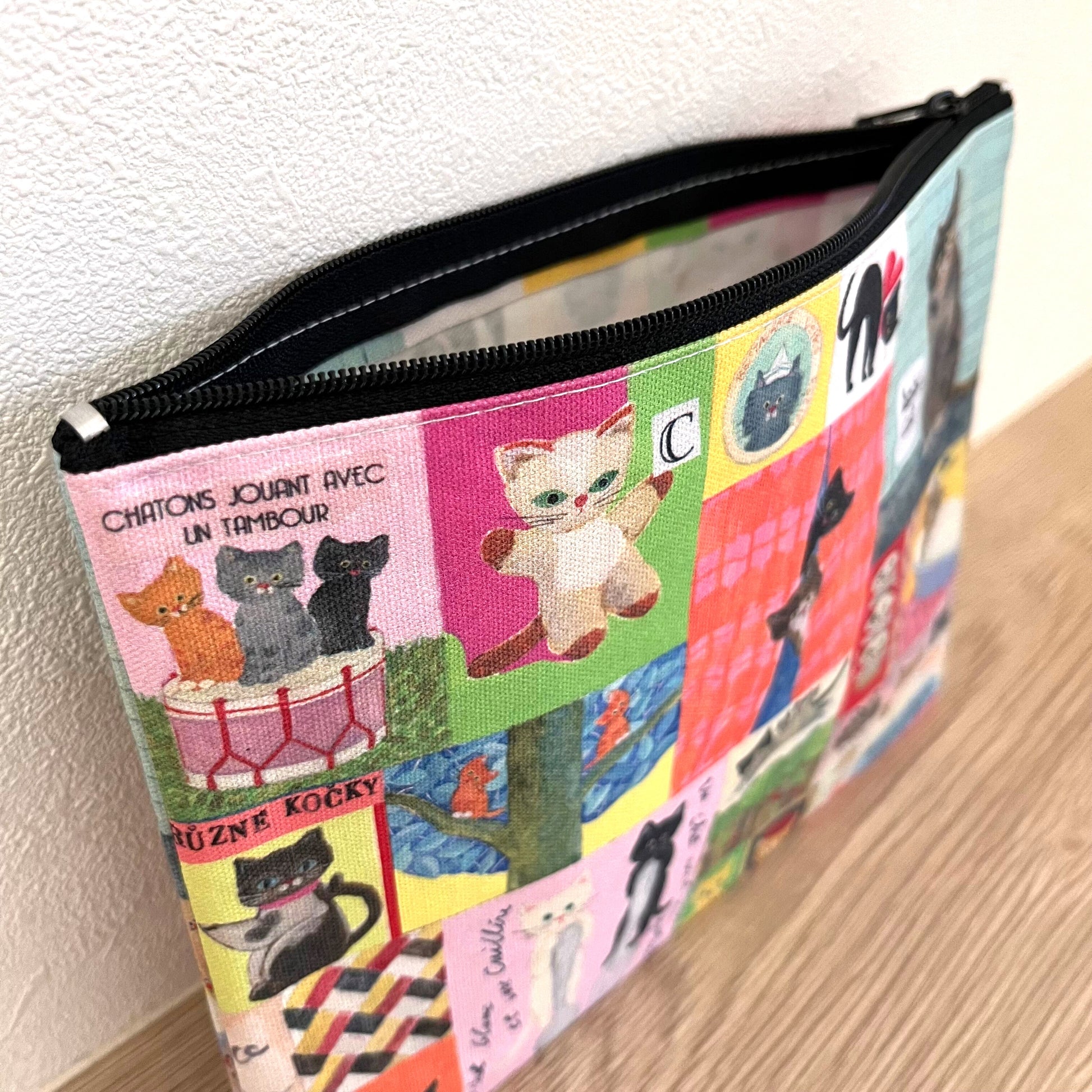 Ecoute! Minette 小貓收納袋│Ecoute! Minette Flat Pouch