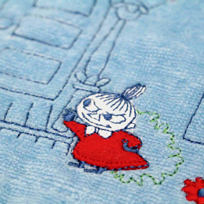 姆明小屋刺繡方巾 - 阿美到訪*Moomin House Embroidery Wash Towel - Little My’s Visit