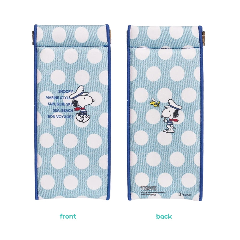 史諾比海軍風彈簧收納袋 │Snoopy Marine Slim Spring Pouch