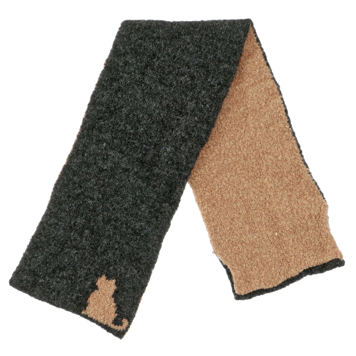 日本製雙面貓咪柔軟圍巾│Made in Japan Reversible Soft Cat Scarf