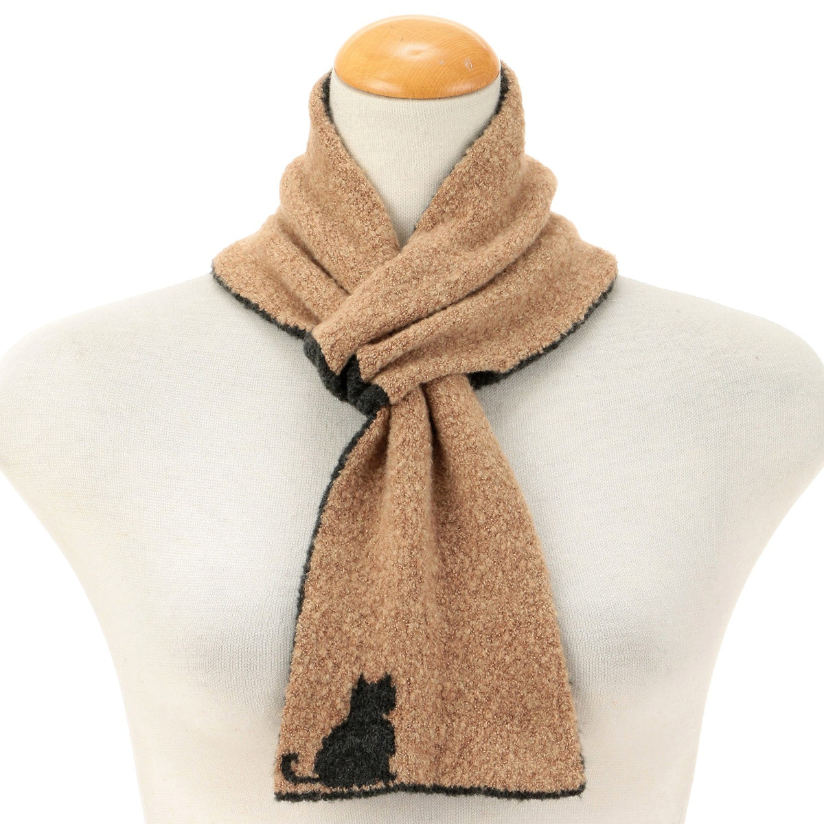 日本製雙面貓咪柔軟圍巾│Made in Japan Reversible Soft Cat Scarf