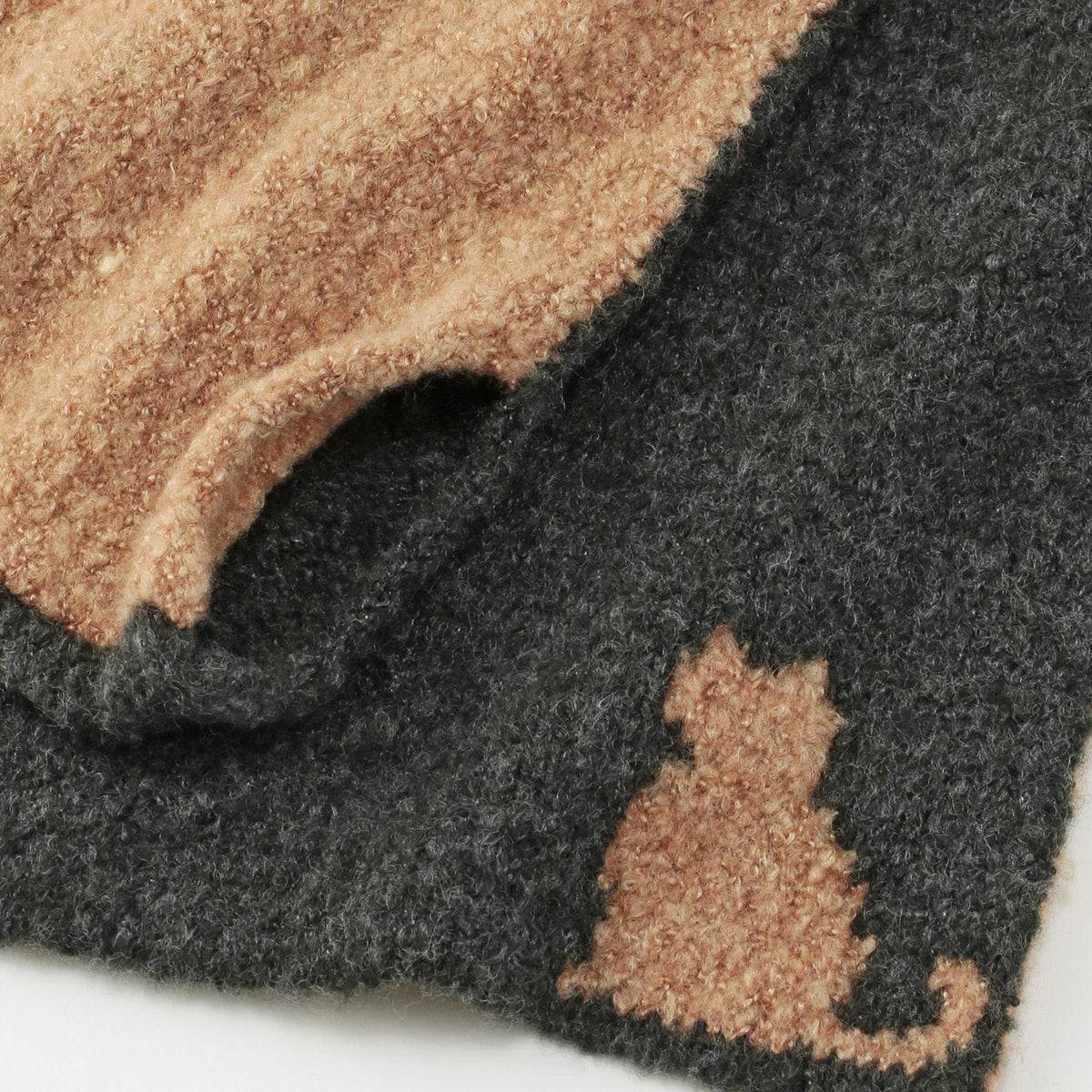 日本製雙面貓咪柔軟圍巾│Made in Japan Reversible Soft Cat Scarf