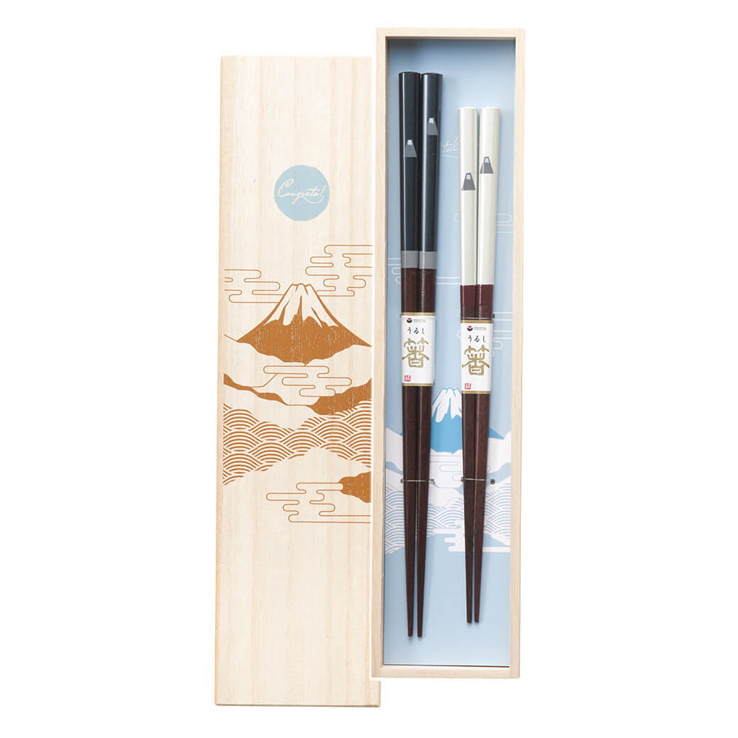 富士山桐盒對筷禮盒│Mt. Fuji Chopsticks Gift Box