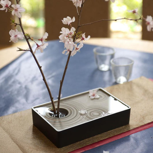 銀雅堂水波紋花器│Gingado Water Ripple Flower Base