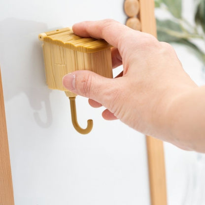 小鳥巢箱鑰匙掛勾 (銀喉長尾山雀)│Birdhouse Key Hook (Shima Enaga Long-tailed Tit)
