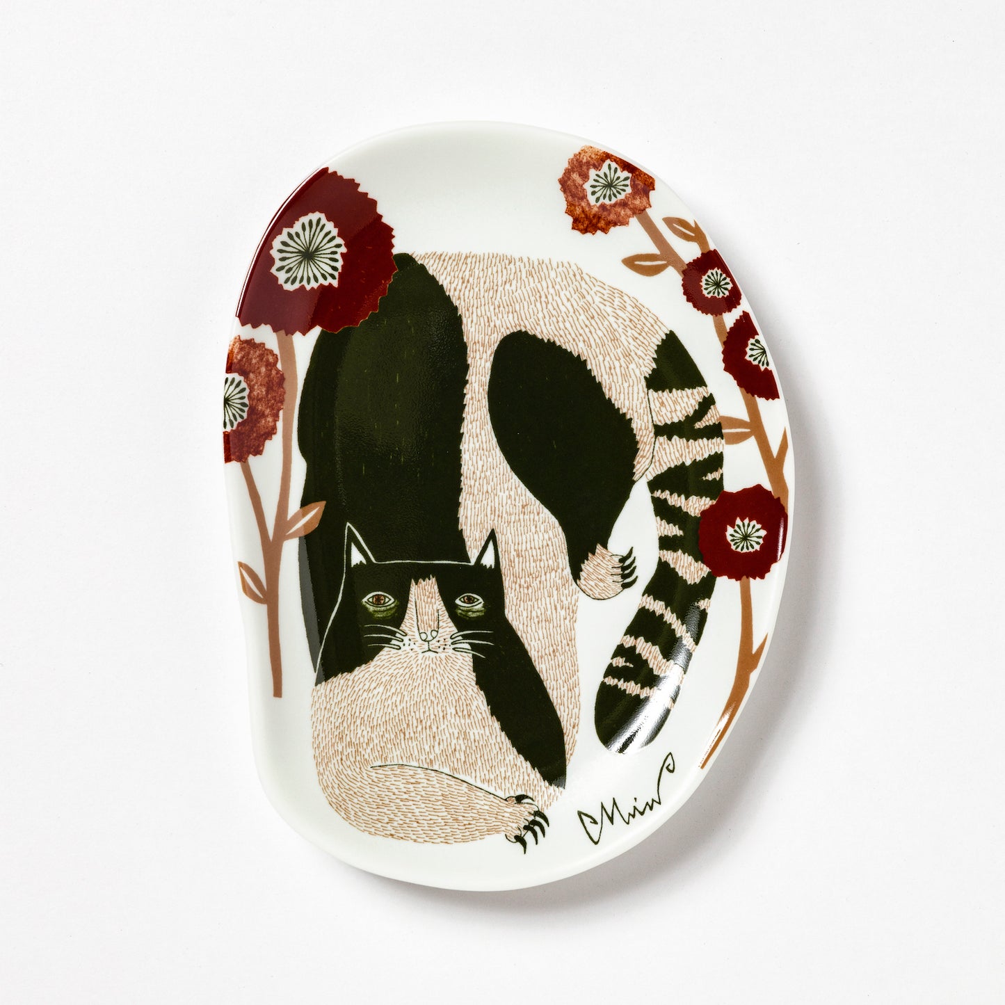 森田Miw 插畫瓷碟 - 貓 Morita Miw Decorative Plate - Cat