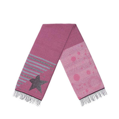 法國製圍巾 - 粉紅星 French Muffler - Pink Star