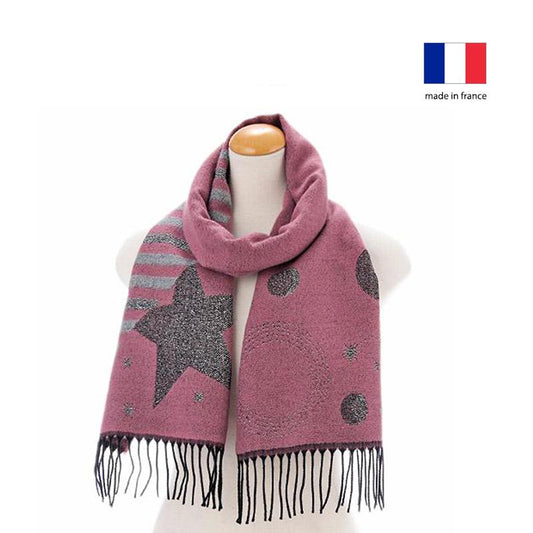 法國製圍巾 - 粉紅星 French Muffler - Pink Star