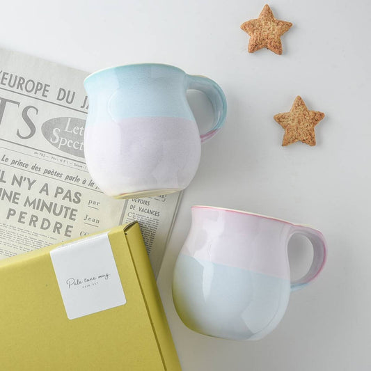 粉色美濃燒咖啡杯套裝 Pastel Color Au Lait Coffee Mug Set
