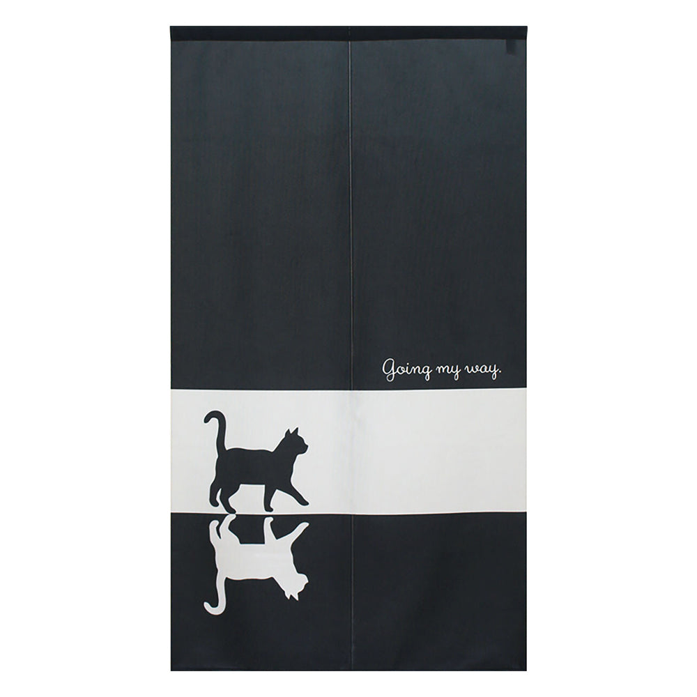 黑白貓日本製遮光門簾 Cat Shadow UV-Shield Door Curtain