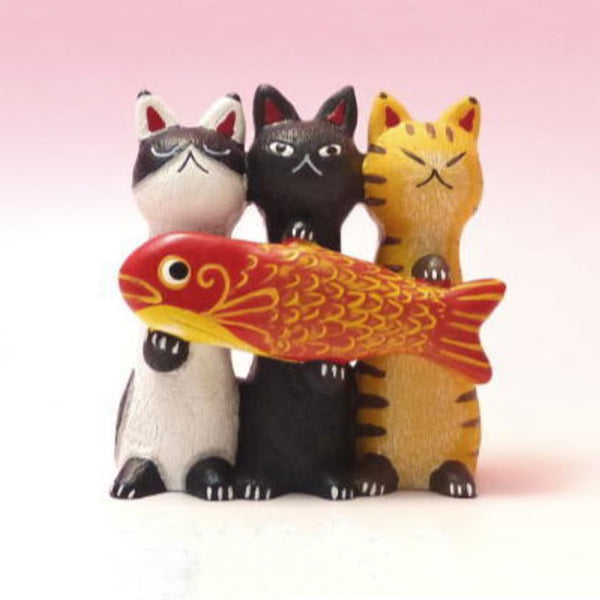 糸井忠晴貓咪三兄弟擺設 Itoi Tadaharu Trio Cats