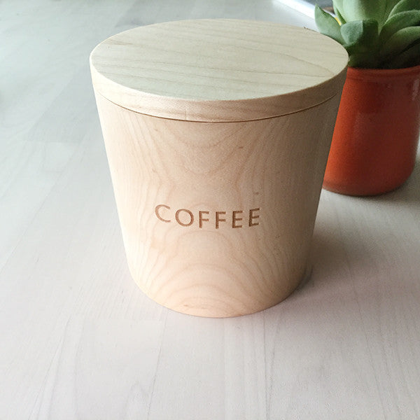 山毛櫸木製咖啡貯物罐 Beechwood Coffee Canister