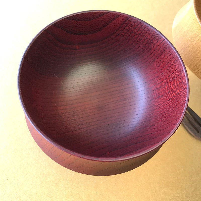 山中漆器富士手工木碗 Tsumugi Lacquerware Bowl