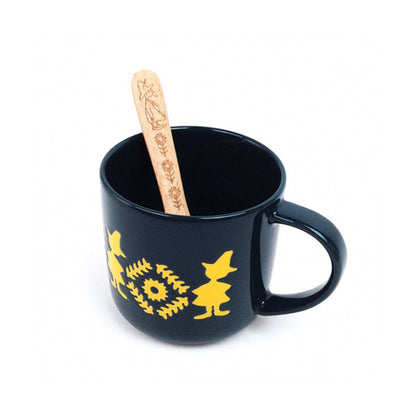 史力奇北歐風瓷器水杯連木匙 Snufkin Ceramic Mug with spoon