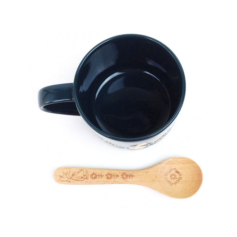 史力奇北歐風瓷器水杯連木匙 Snufkin Ceramic Mug with spoon