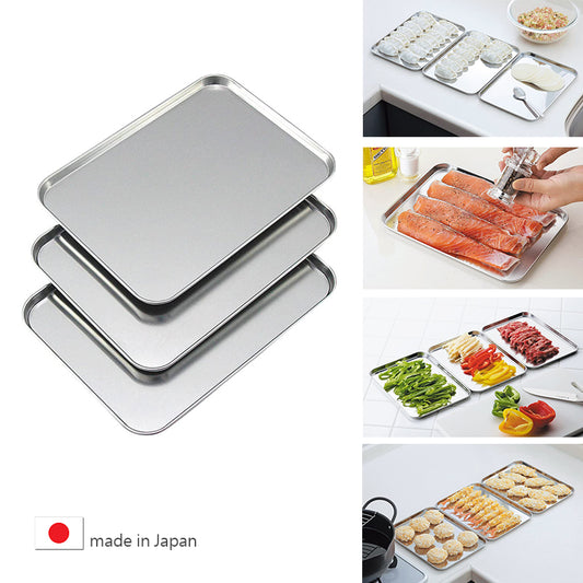 日本不銹鋼淺型料理盤 Japan Stainless Steel Shallow Cooking Tray 