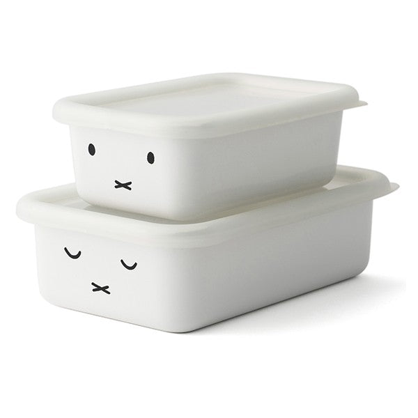 Miffy 琺瑯淺型食物保鮮盒 Miffy Enamel Shallow Food Storage Box